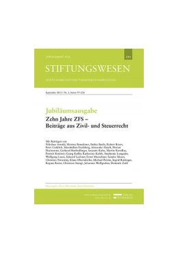 Abbildung von Jubiläumsausgabe der Zeitschrift für Stiftungswesen | 1. Auflage | 2015 | beck-shop.de