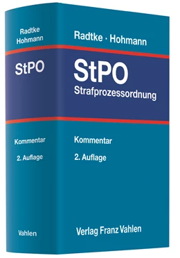 Abbildung von Radtke / Hohmann
   
  | Strafprozessordnung | 2. Auflage | 2023 | beck-shop.de