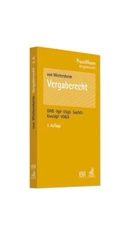 Abbildung von von Wietersheim | Vergaberecht | 2. Auflage | 2017 | beck-shop.de