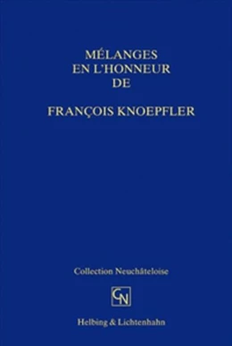 Abbildung von Bohnet / Wessner | Mélanges en l'honneur de François Knoepfler | 1. Auflage | 2005 | beck-shop.de