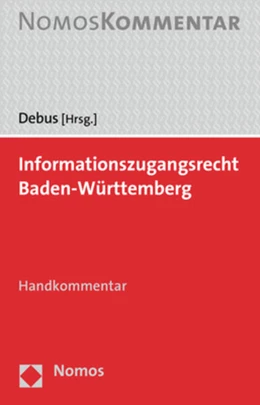 Abbildung von Debus (Hrsg.) | Informationszugangsrecht Baden-Württemberg | 1. Auflage | 2017 | beck-shop.de