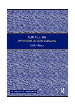 Abbildung von Robertson | Multilingual Law | 1. Auflage | 2016 | beck-shop.de