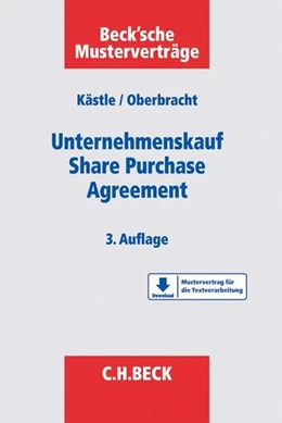 Abbildung von Kästle / Oberbracht | Unternehmenskauf - Share Purchase Agreement | 3. Auflage | 2018 | beck-shop.de