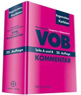Abbildung von Ingenstau / Korbion | VOB Teile A und B | 20. Auflage | 2017 | beck-shop.de