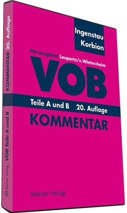 Abbildung von Ingenstau / Korbion | VOB - Teile A und B • CD-ROM | 20. Auflage | 2017 | beck-shop.de
