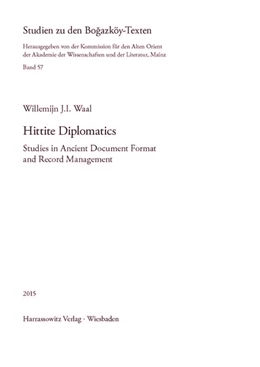 Abbildung von Waal | Hittite Diplomatics | 1. Auflage | 2016 | beck-shop.de