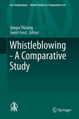 Abbildung von Thüsing / Forst | Whistleblowing - A Comparative Study | 1. Auflage | 2016 | beck-shop.de