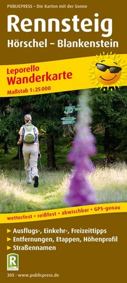 Abbildung von Wanderkarte Rennsteig 1 : 25 000 | 4. Auflage | 2016 | beck-shop.de