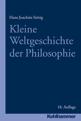 Abbildung von Störig | Kleine Weltgeschichte der Philosophie | 1. Auflage | 2016 | beck-shop.de