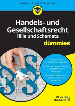 Abbildung von Haag / Erdl | Handels- und Gesellschaftsrecht Fälle und Schemata für Dummies | 1. Auflage | 2016 | beck-shop.de