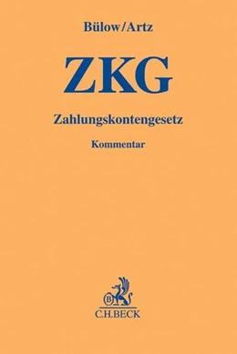 Abbildung von Bülow / Artz
   
  | Zahlungskontengesetz (ZKG) | 1. Auflage | 2017 | beck-shop.de