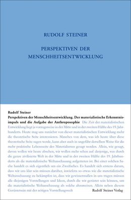 Abbildung von Steiner / Rudolf Steiner Nachlassverwaltung | Perspektiven der Menschheitsentwickelung. Der materialistische Erkenntnisimpuls und die Aufgabe der Anthroposophie | 2. Auflage | 2016 | beck-shop.de