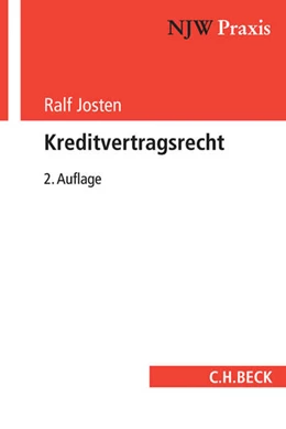 Abbildung von Josten | Kreditvertragsrecht | 2. Auflage | 2017 | Band 92 | beck-shop.de