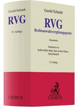 Abbildung von Gerold / Schmidt | Rechtsanwaltsvergütungsgesetz: RVG | 23. Auflage | 2017 | beck-shop.de