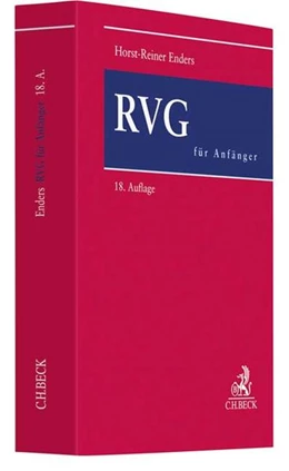 Abbildung von Enders | RVG für Anfänger | 18. Auflage | 2018 | beck-shop.de