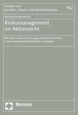 Abbildung von Berenbrok | Risikomanagement im Aktienrecht | 1. Auflage | 2016 | beck-shop.de