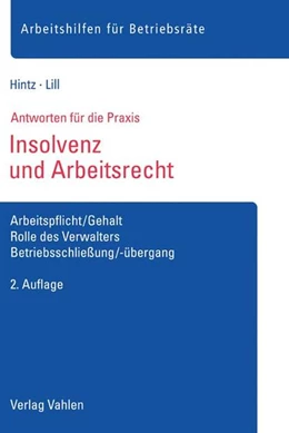 Abbildung von Hintz / Lill | Insolvenz und Arbeitsrecht | 2. Auflage | 2016 | beck-shop.de