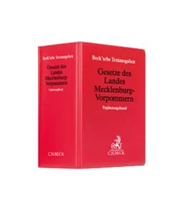 Abbildung von Gesetze des Landes Mecklenburg-Vorpommern Ergänzungsband | 8. Auflage | 2022 | beck-shop.de