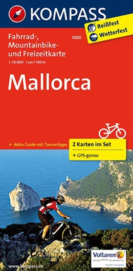 Abbildung von KOMPASS Fahrradkarte 3500 Mallorca (2 Karten im Set) 1:70.000 | 1. Auflage | 2016 | beck-shop.de