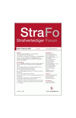 Abbildung von StraFo - Strafverteidiger Forum | 1. Auflage | 2018 | beck-shop.de