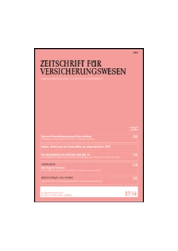 Abbildung von Zeitschrift für Versicherungswesen | 69. Auflage | 2018 | beck-shop.de
