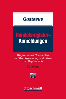 Abbildung von Gustavus | Handelsregister-Anmeldungen | 9. Auflage | 2017 | beck-shop.de