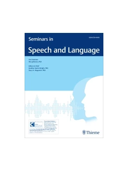 Abbildung von Seminars in Speech and Language | 1. Auflage | 2018 | beck-shop.de
