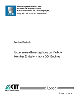 Abbildung von Bertsch | Experimental Investigations on Particle Number Emissions from GDI Engines | 1. Auflage | 2016 | 2/2016 | beck-shop.de