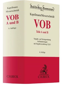 Abbildung von Kapellmann / Messerschmidt | VOB Teile A und B | 6. Auflage | 2018 | Band 58 | beck-shop.de