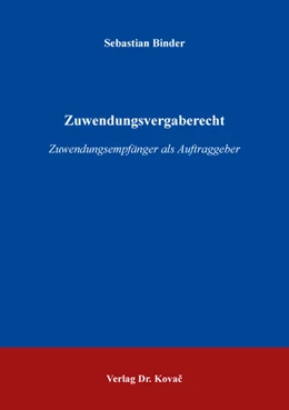 Abbildung von Binder | Zuwendungsvergaberecht | 1. Auflage | 2017 | 27 | beck-shop.de