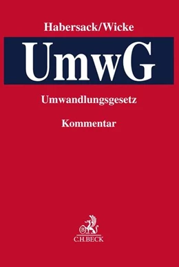 Abbildung von Habersack / Wicke | UmwG | 1. Auflage | 2018 | beck-shop.de