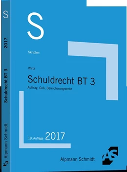 Abbildung von Wirtz | Skript Schuldrecht BT 3 | 19. Auflage | 2017 | beck-shop.de