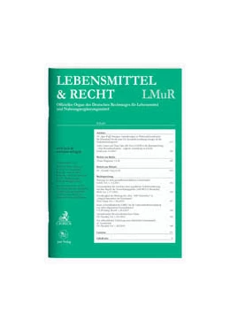 Abbildung von LMuR • Lebensmittel & Recht | 22. Auflage | 2018 | beck-shop.de