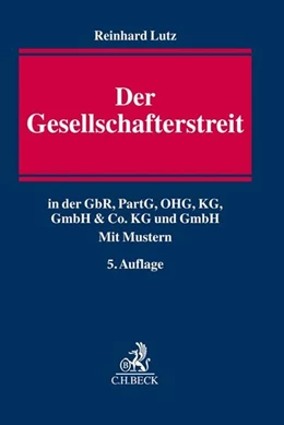 Abbildung von Lutz | Der Gesellschafterstreit | 5. Auflage | 2017 | beck-shop.de