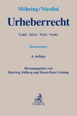Abbildung von Möhring / Nicolini
   
  | Urheberrecht | 4. Auflage | 2018 | beck-shop.de