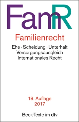 Abbildung von Familienrecht: FamR | 18. Auflage | 2017 | 5577 | beck-shop.de