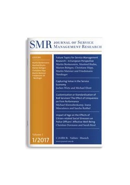 Abbildung von SMR • Journal of Service Management Research | 2. Auflage | 2018 | beck-shop.de
