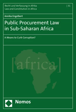 Abbildung von Engelbert | Public Procurement Law in Sub-Saharan Africa | 1. Auflage | 2017 | beck-shop.de