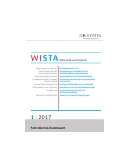 Abbildung von WISTA • Wirtschaft und Statistik | 16. Auflage | 2018 | beck-shop.de