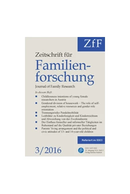 Abbildung von ZfF • Zeitschrift für Familienforschung | 30. Auflage | 2018 | beck-shop.de