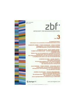 Abbildung von zbf • Zeitschrift für Bildungsforschung | 8. Auflage | 2018 | beck-shop.de