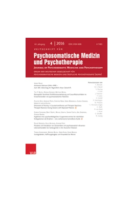 Abbildung von Zeitschrift für Psychosomatische Medizin und Psychotherapie | 64. Auflage | 2018 | beck-shop.de