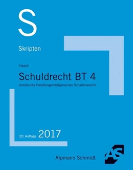 Abbildung von Haack | Skript Schuldrecht BT 4 | 20. Auflage | 2017 | beck-shop.de