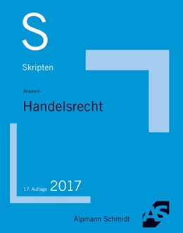 Abbildung von Braasch | Skript Handelsrecht | 17. Auflage | 2017 | beck-shop.de