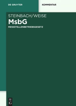 Abbildung von Steinbach / Weise | Messstellenbetriebsgesetz | 1. Auflage | 2018 | beck-shop.de