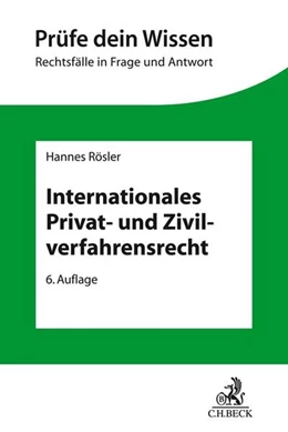 Abbildung von Rösler | Internationales Privat- und Zivilverfahrensrecht | 6. Auflage | 2024 | beck-shop.de