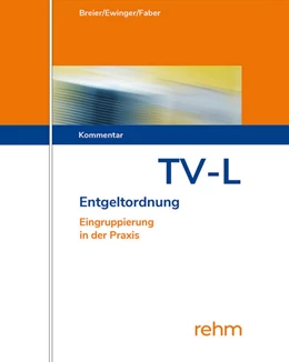 Abbildung von Breier / Faber | TV-L Entgeltordnung - mit Aktualisierungsservice | 1. Auflage | 2018 | beck-shop.de