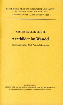 Abbildung von Müller-Seidel, Walter | Arztbilder im Wandel | 1. Auflage | 1997 | Heft 1997/6 | beck-shop.de