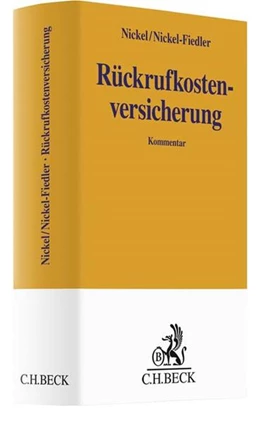 Abbildung von Nickel / Nickel-Fiedler | Rückrufkostenversicherung | 1. Auflage | 2018 | beck-shop.de