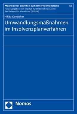 Abbildung von Gontschar | Umwandlungsmaßnahmen im Insolvenzplanverfahren | 1. Auflage | 2017 | 48 | beck-shop.de